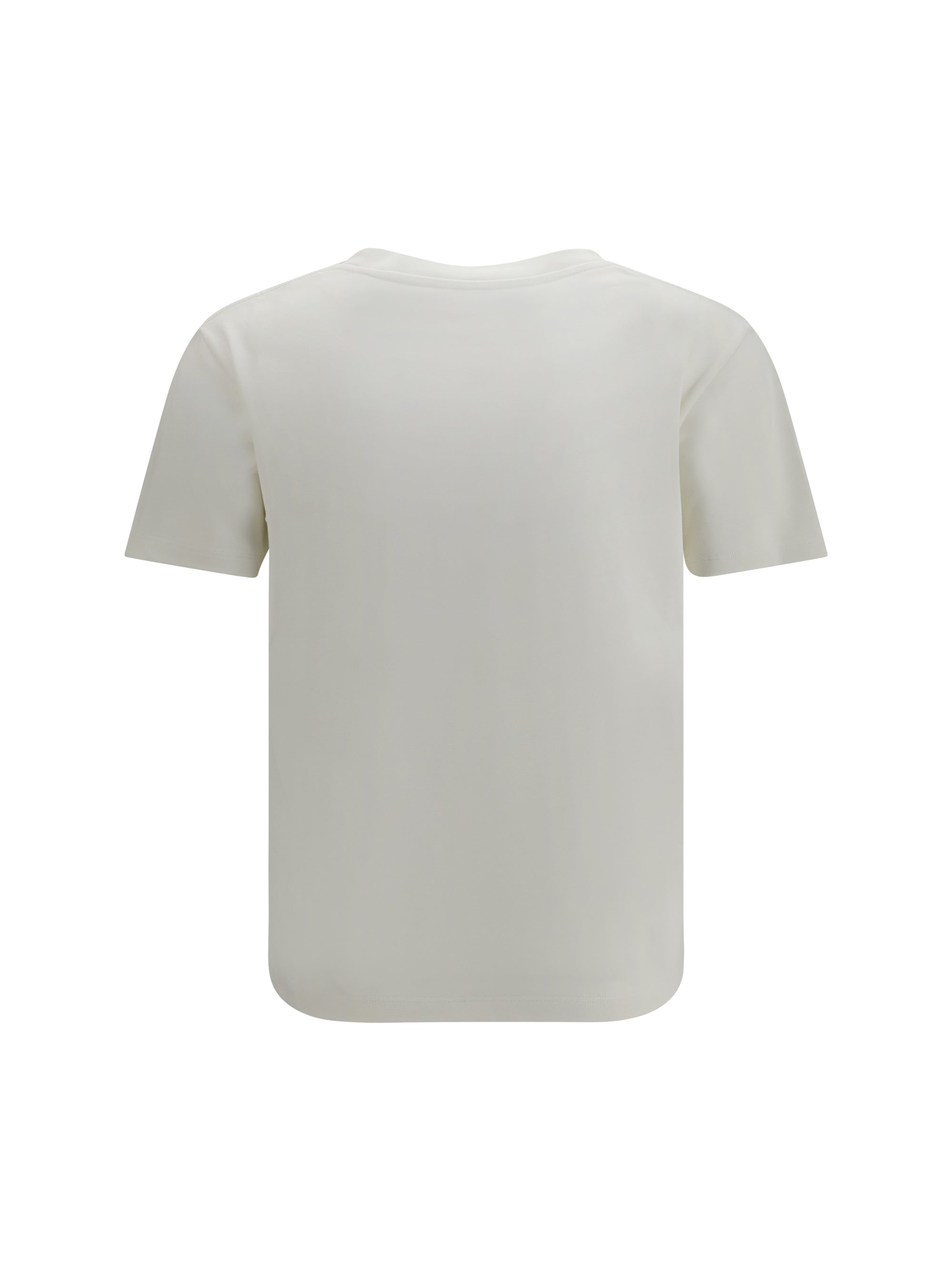 Monochromatic Logo Cotton T-Shirt — White