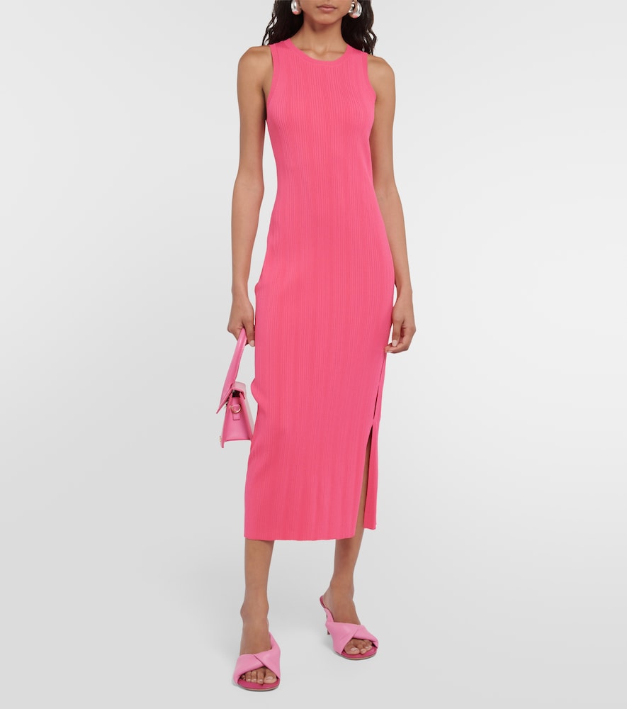 Frame Ribbed-knit midi dress
