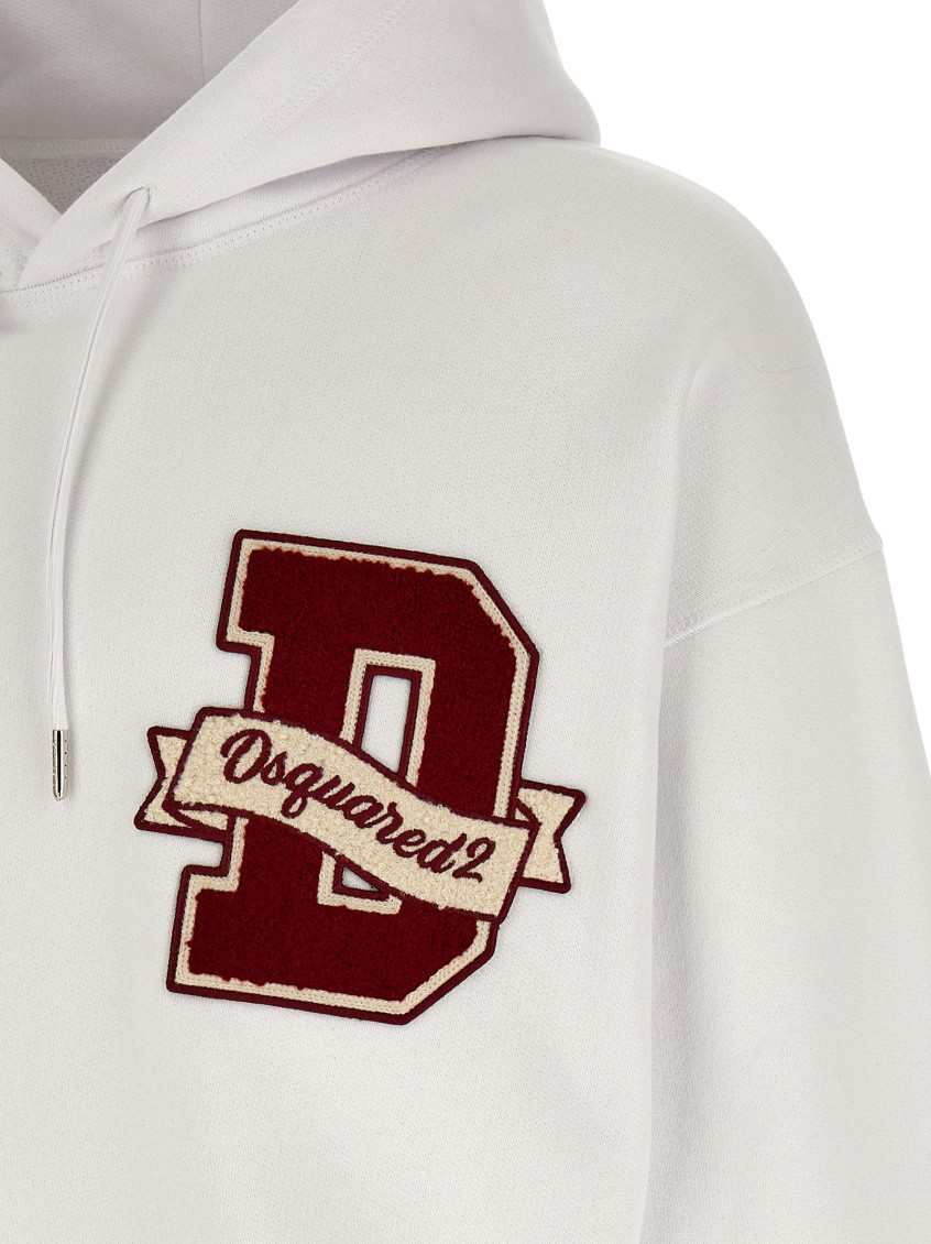 White Logo Hoodie