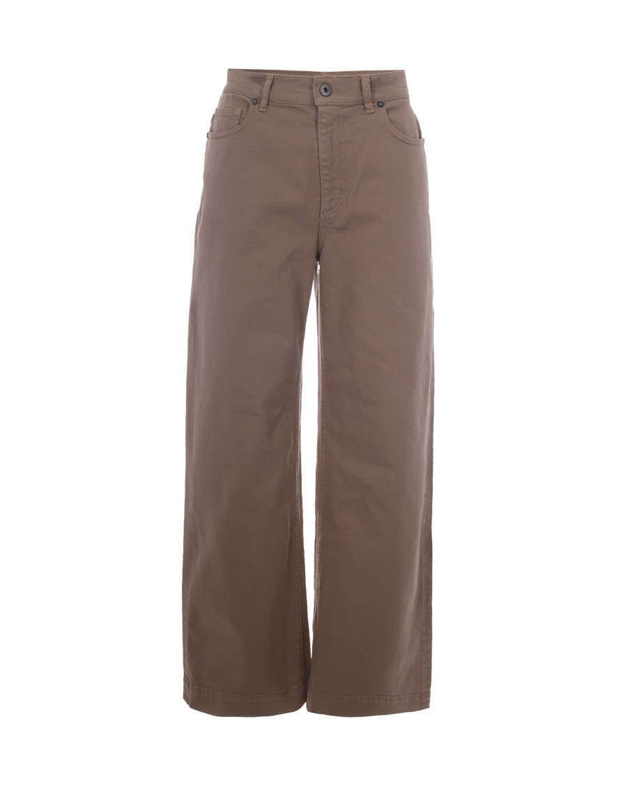 Light Brown Straight High Rise Jeans