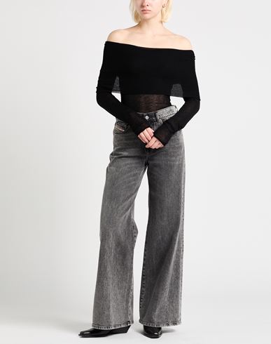 Crème Woman Turtleneck Black Size L Wool