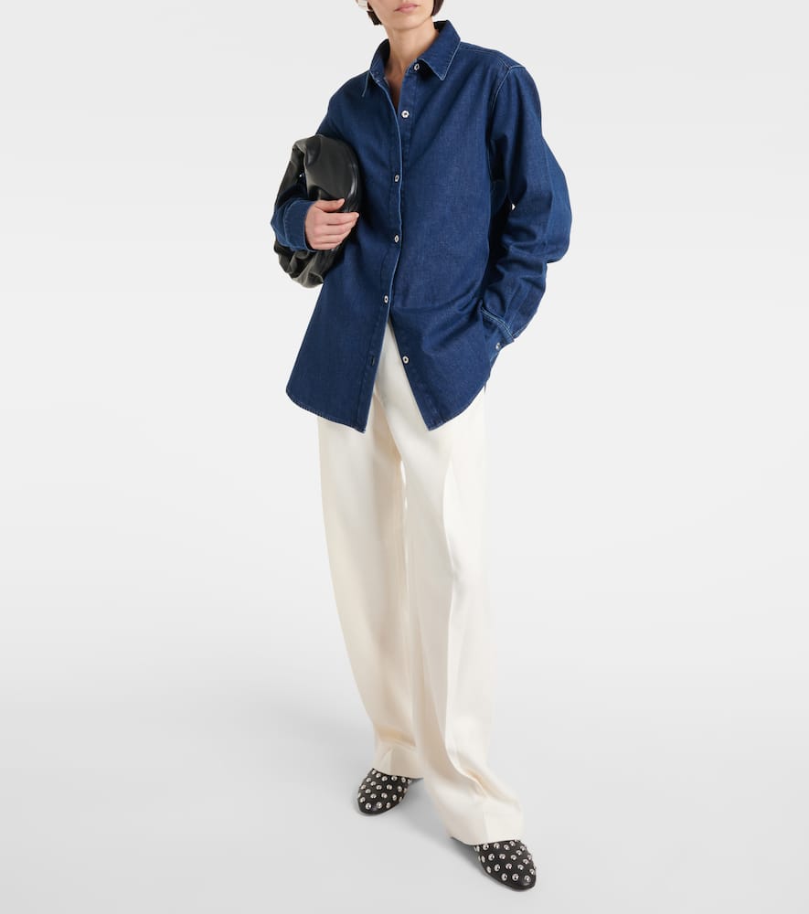 Navie denim shirt