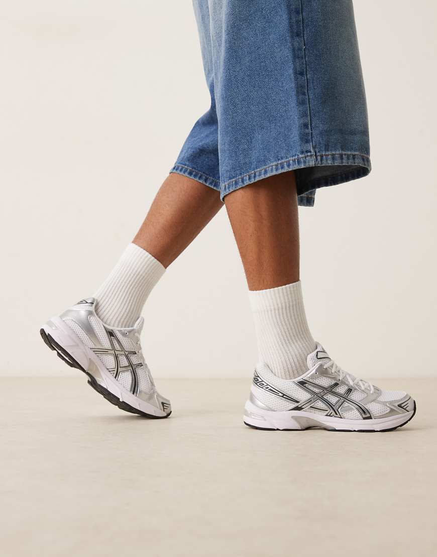 Gel-1130 trainers in white and pure silver