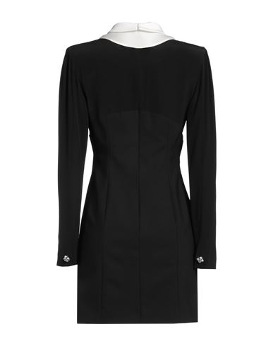 Versace Woman Mini dress Black Size 6 Silk, Virgin Wool, Elastane