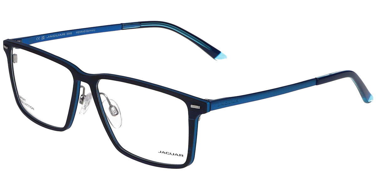 Jaguar 33652 3100 Men's Eyeglasses Blue 56 - Blue Light Block Available