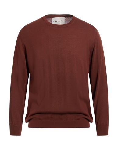 Man Sweater Brown Size XL Cotton