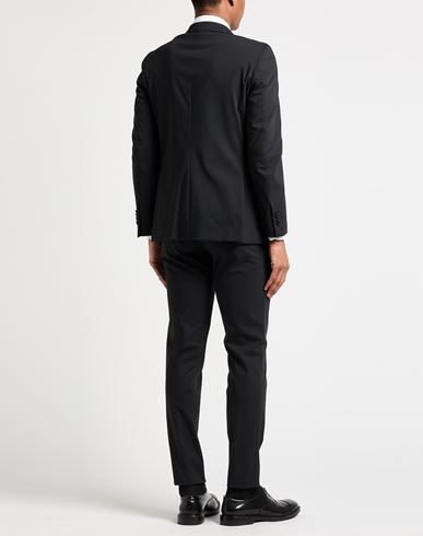 Man Suit Black Size 36 Virgin Wool, Polyamide, Elastane