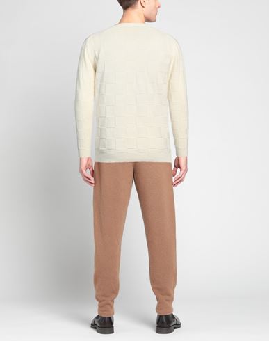 Man Sweater Ivory Size 44 Wool, Polyamide