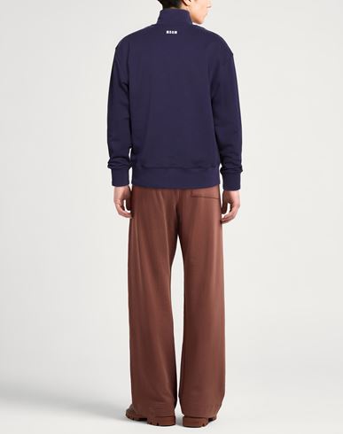 Man Sweatshirt Dark purple Size M Cotton