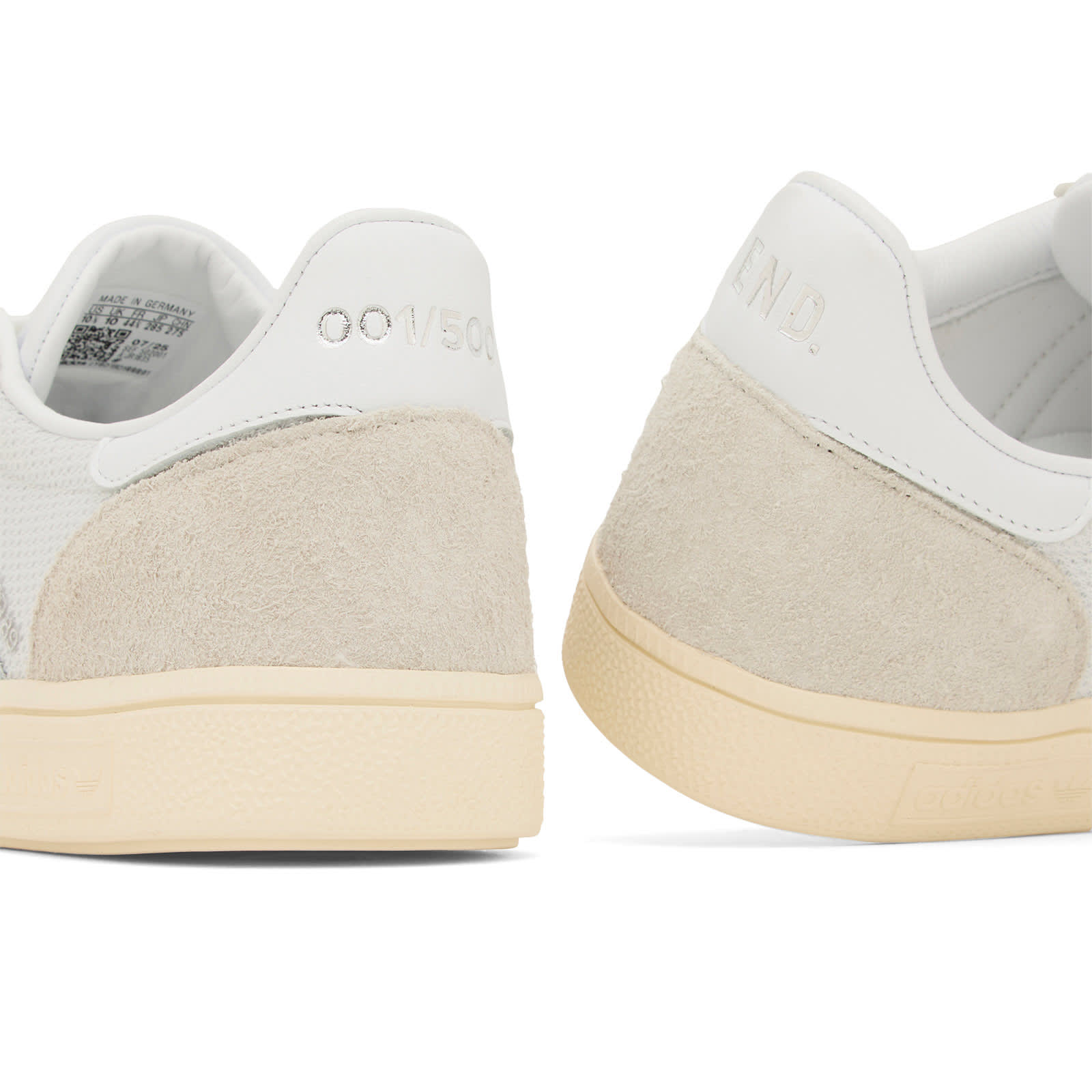 END. x MiG Manchester Sneaker in Ftwr White/Ftwr White/Cream White