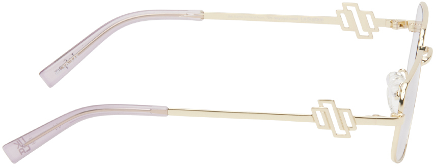 Le Specs Gold Metagalactic Sunglasses