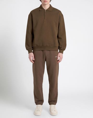 Man Sweatshirt Khaki Size S Cotton