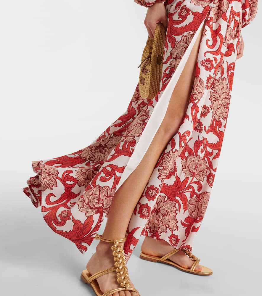 Camerino silk crêpe de chine maxi dress