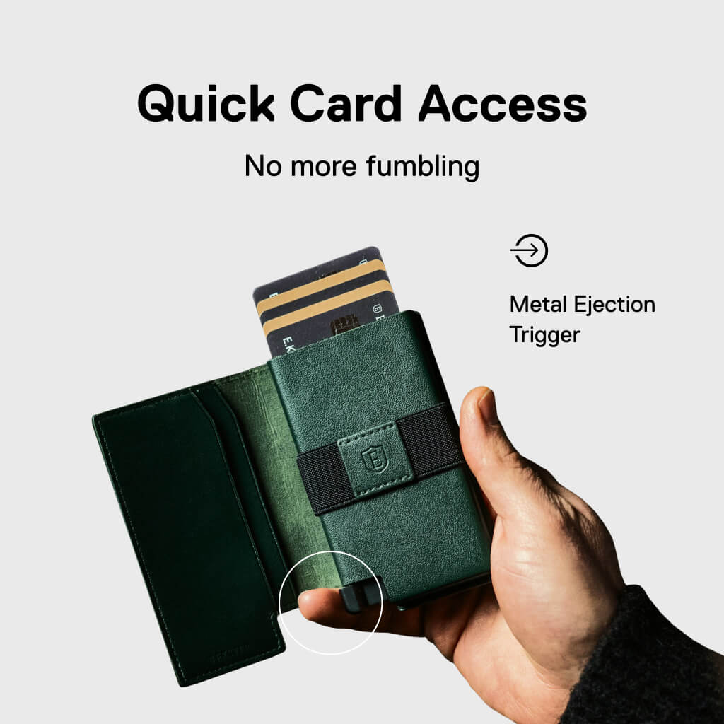 Men's Wallet - Smiley x Ekster Pro Premium Slim Men's Wallet Trackable Wallet Leather Smart Wallet RFID Blocking