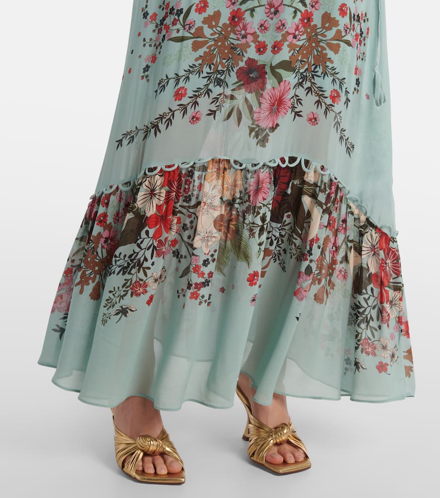 Beauty Bouquet Blue floral maxi dress