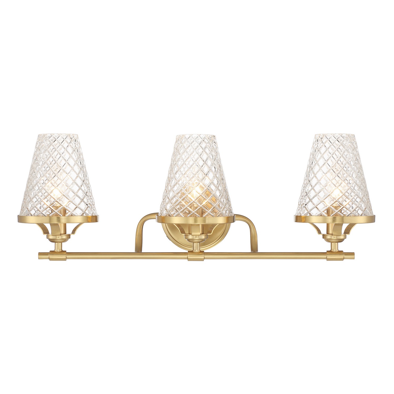Candler 3-Light Bathroom Vanity Light in Warm Bra