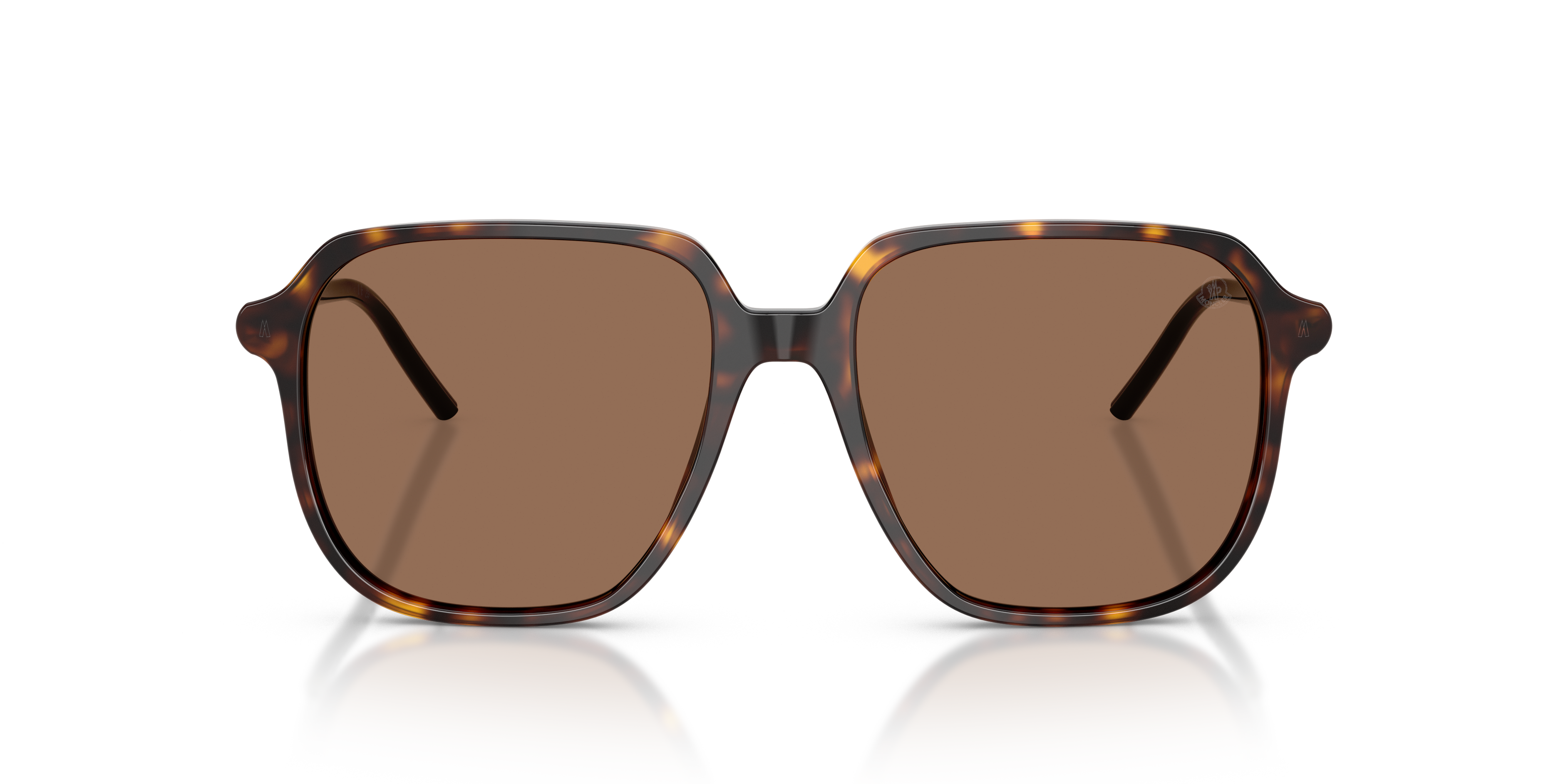 Moncler Uniseks Moncler ME6010 CYLIN 300273 Zonnebrillen Acetaat Schildpad Bruin Piloot Normaa