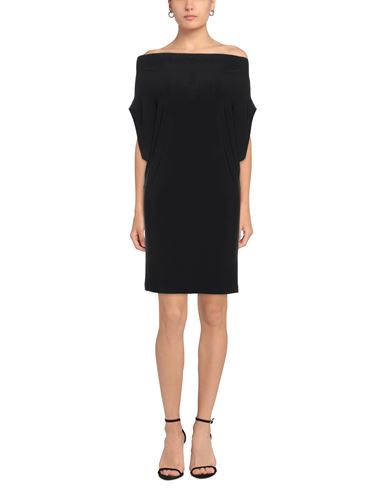 Woman Mini dress Black Size 6 Polyester, Elastane