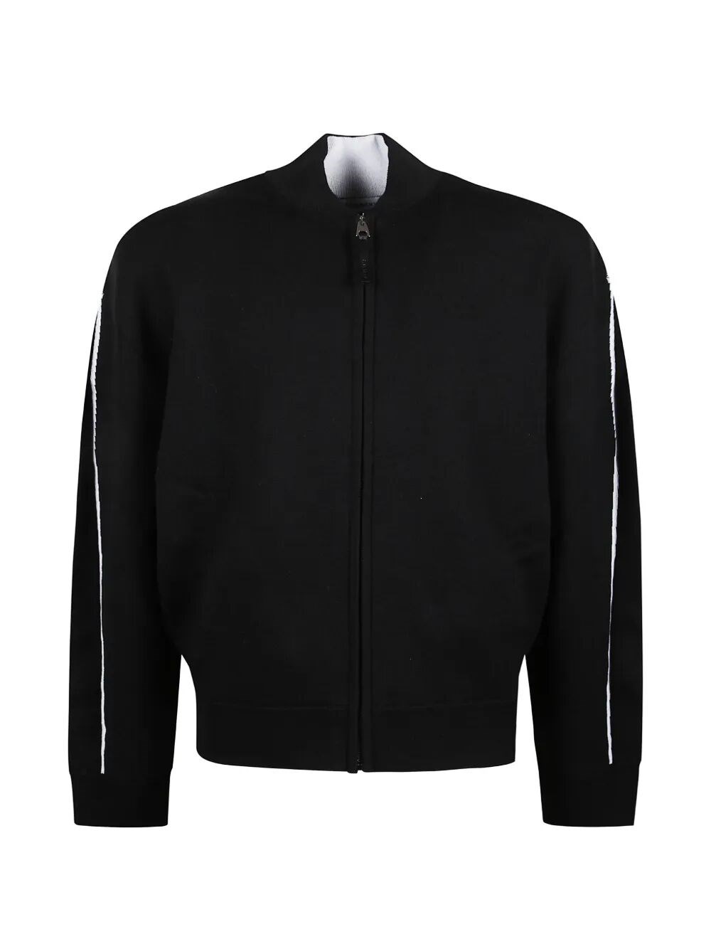 Couture Seam Zipped Cardigan