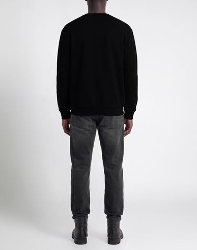 Man Sweatshirt Black Size M Cotton