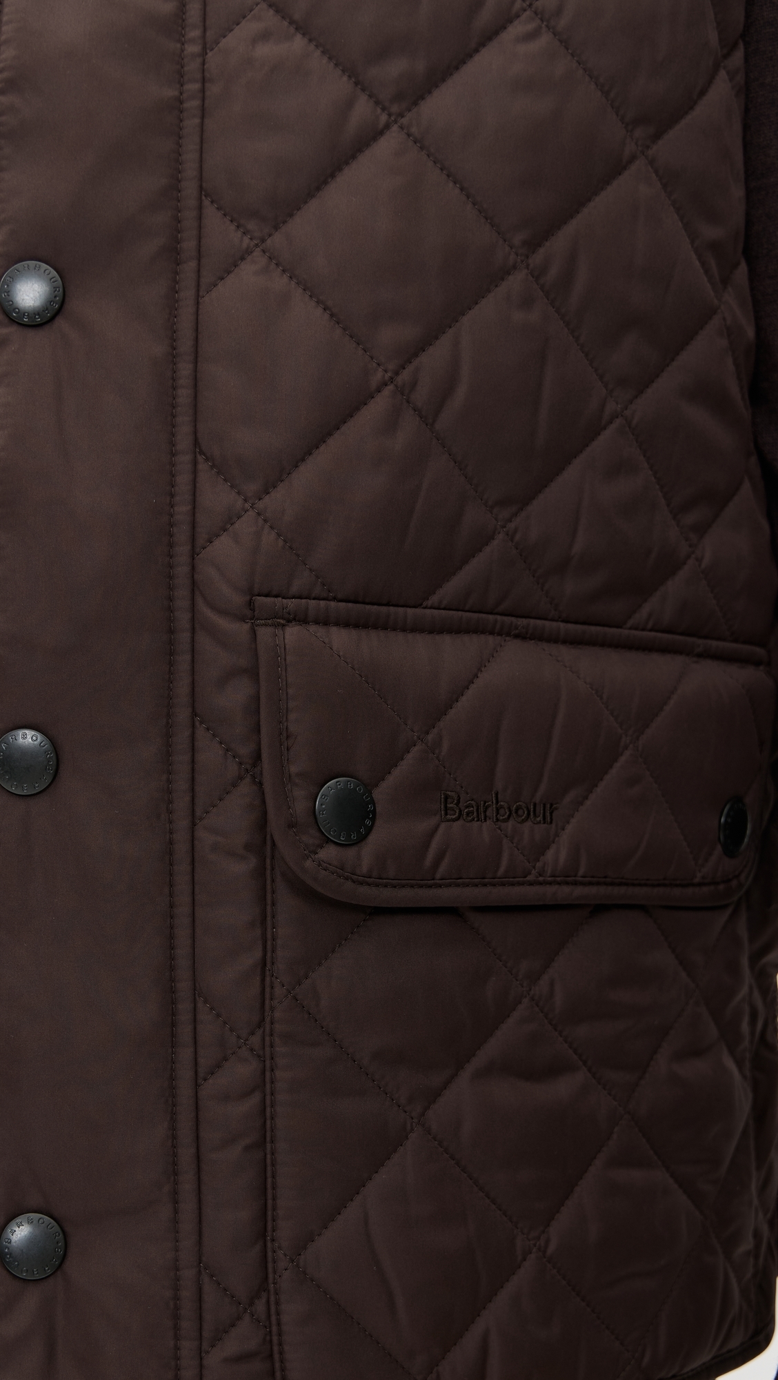 New Lowerdale Quilted Gilet Black Oak