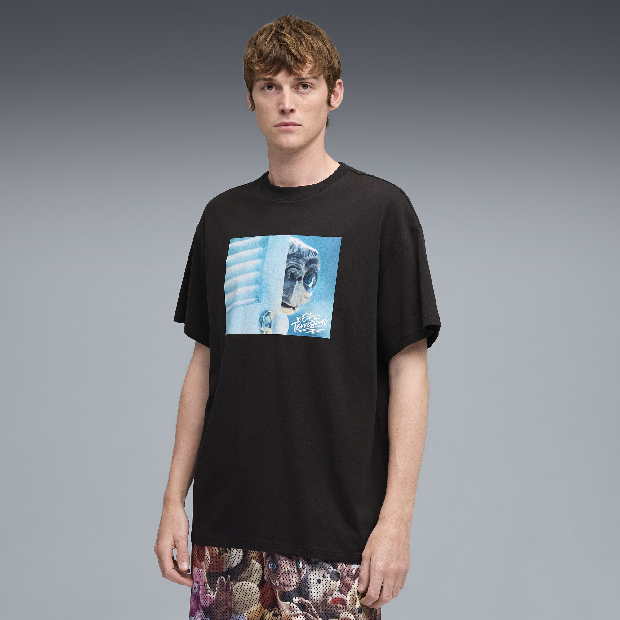PUMA Hoops x E.T. Men's Basketball T-Shirt in Black