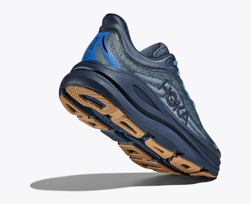 HOKA Men's Bondi 9 Shoes in Faded Navy/Slate Blue