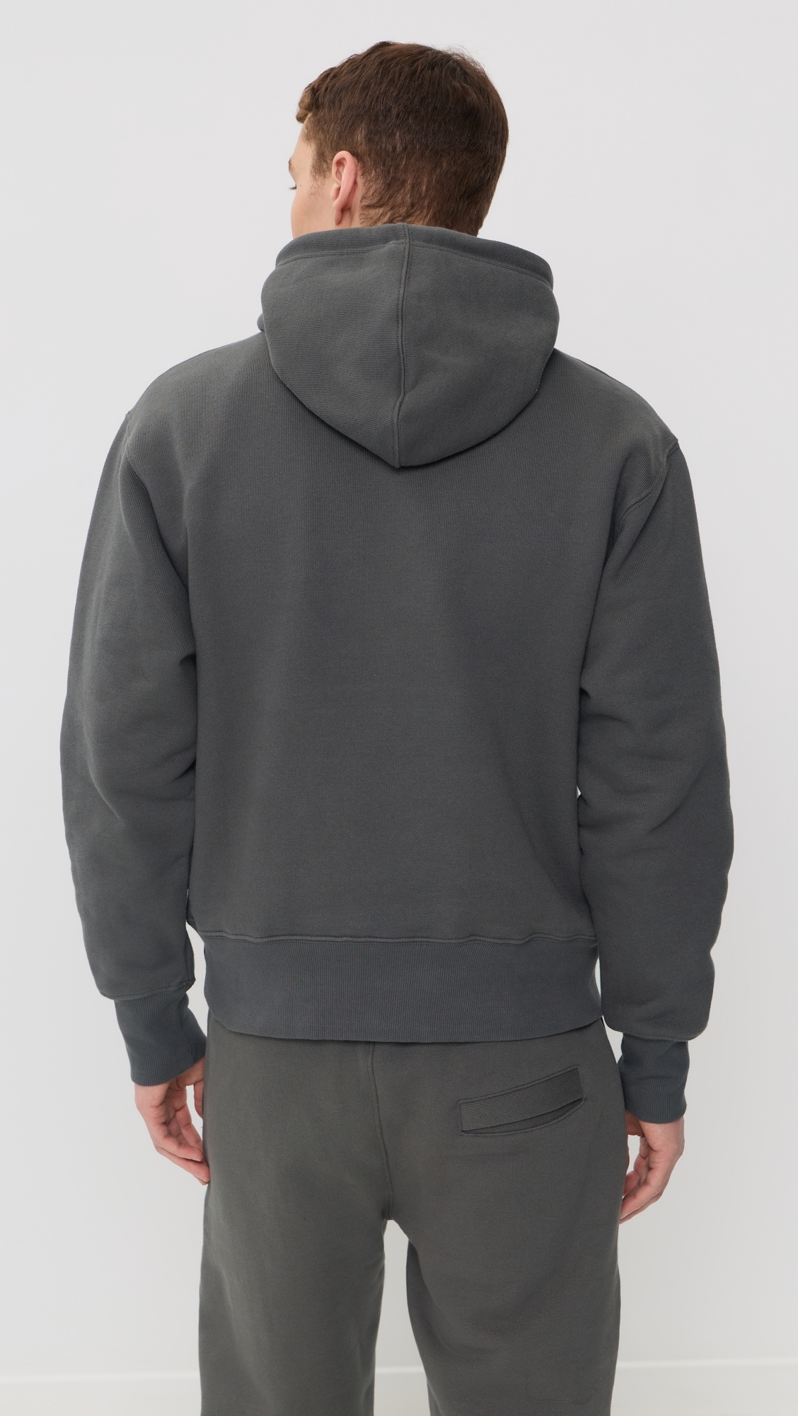 Loopback Hoodie Washed Black