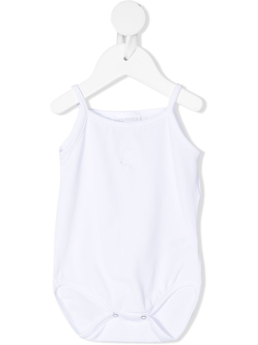 Sleeveless cotton body - White