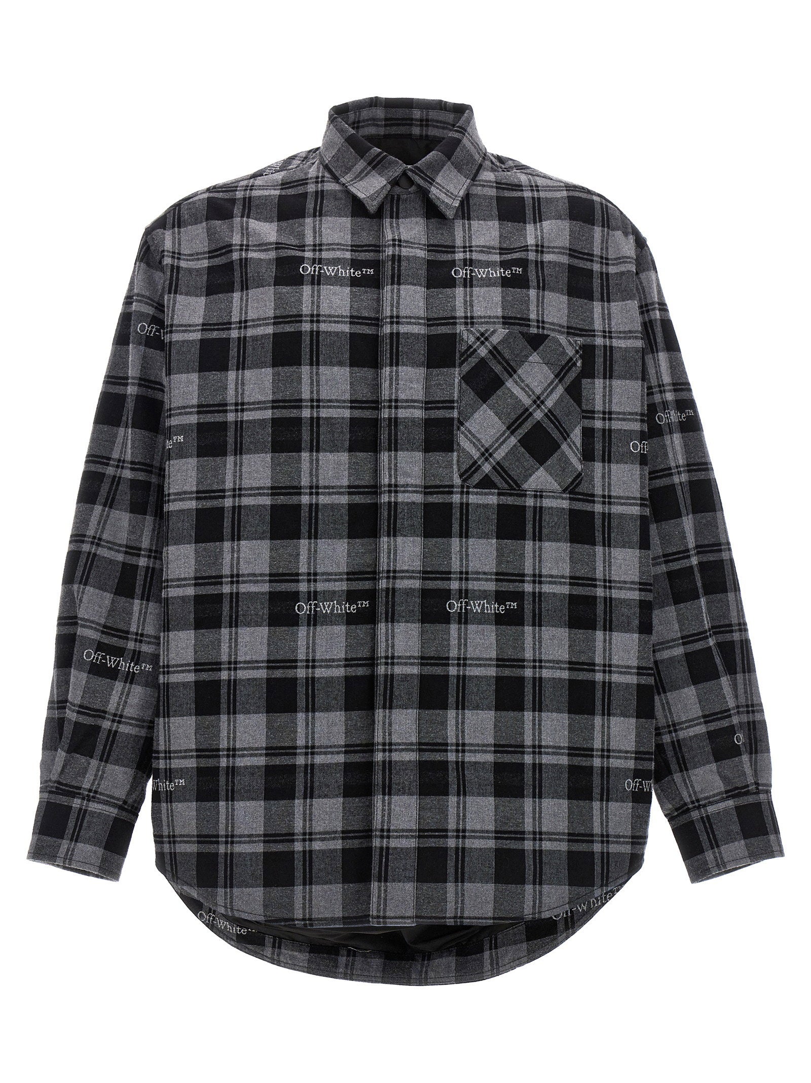 Check Flannel Padded Jacket