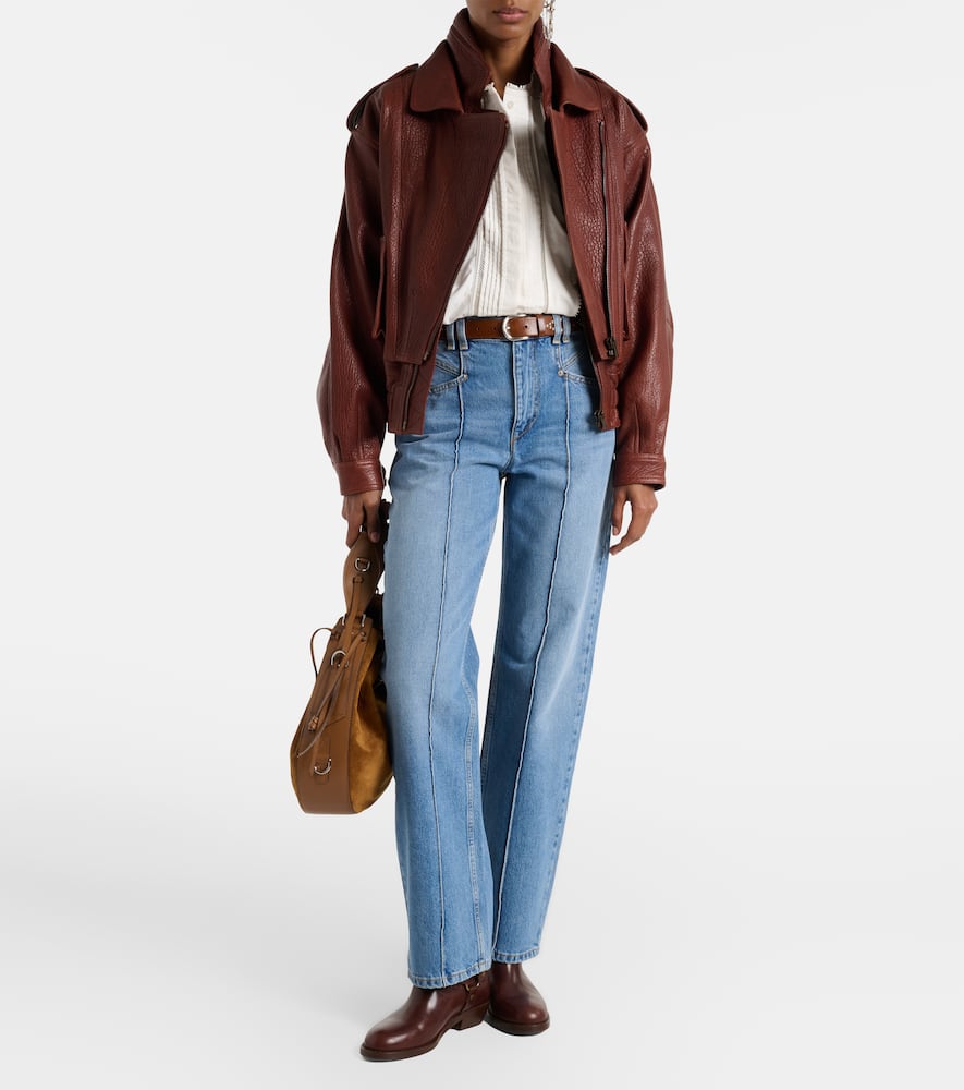 Drolane high-rise straight jeans