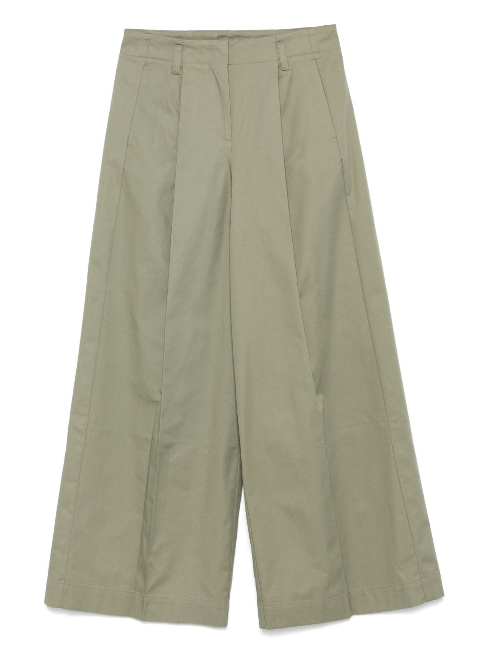 Roberto Collina adjustable-belt palazzo pants - Green