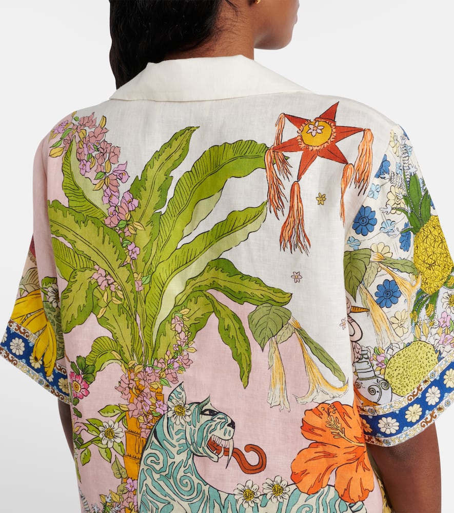 Alémais Hazel printed linen shirt
