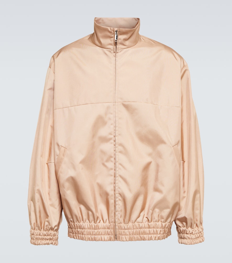 Oversized satin jacket