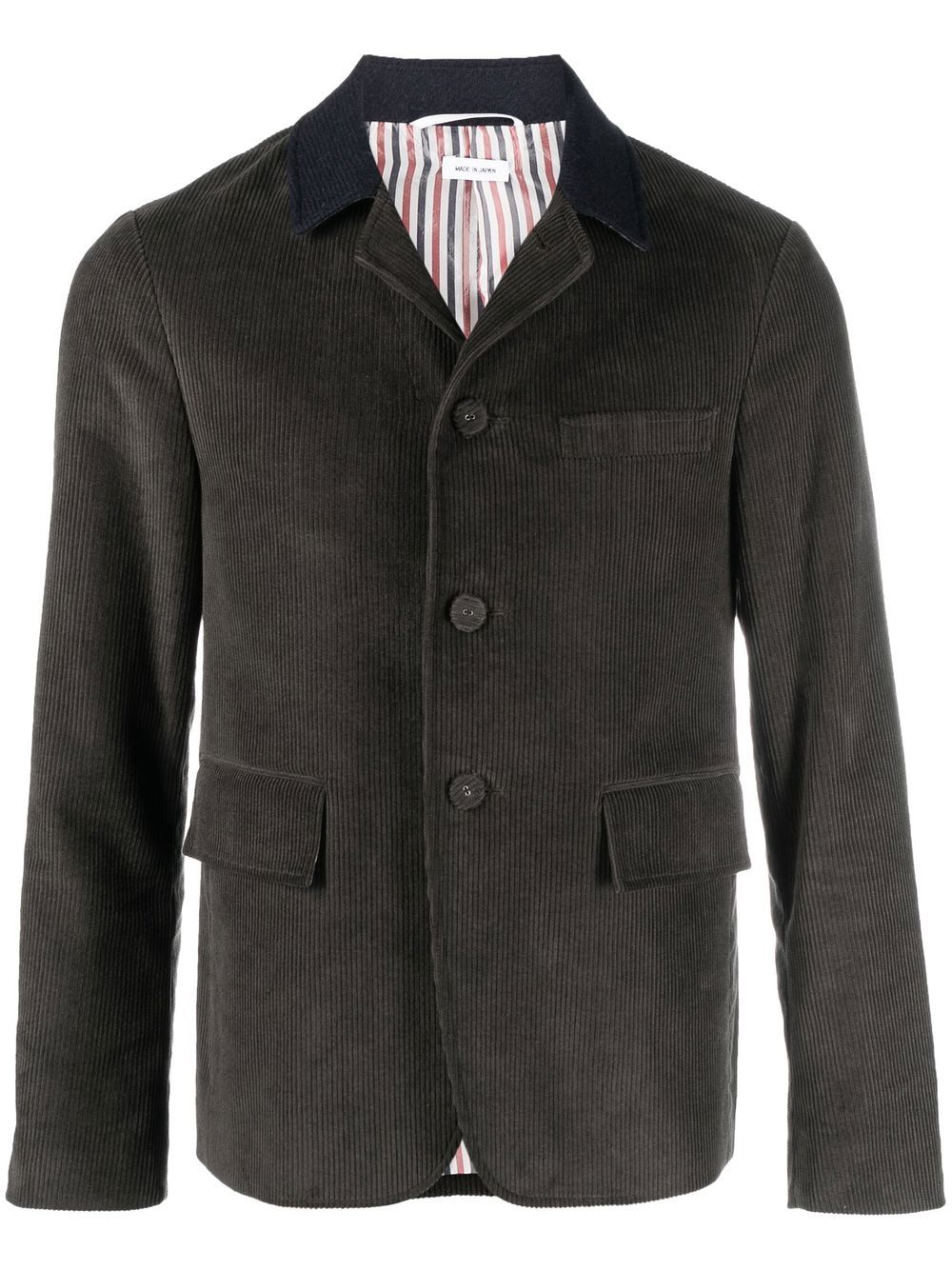 Corduroy button-down blazer