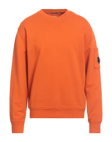 C. p. Company Man Sweatshirt Orange Size 3XL Cotton