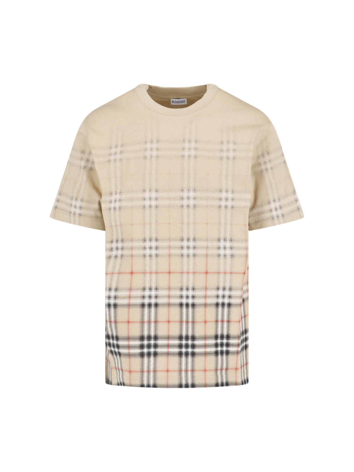Lightweight Check Ribbed T-Shirt - Relaxed Fit