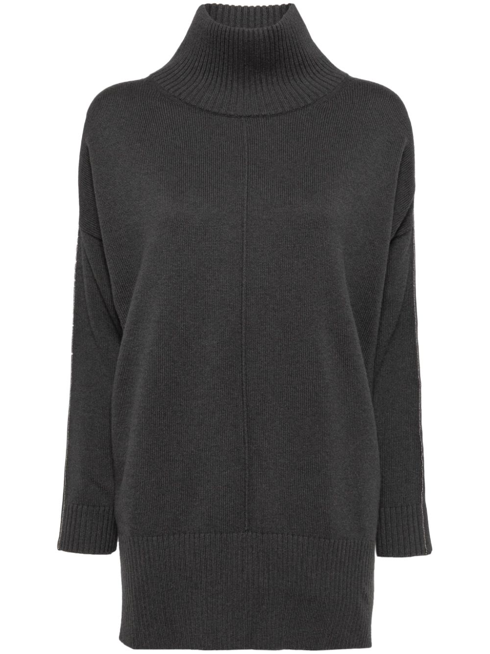 Metal cashmere jumper - Grey