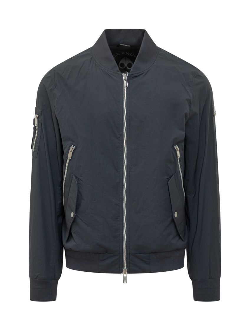 Zip-pocket Bomber Jacket