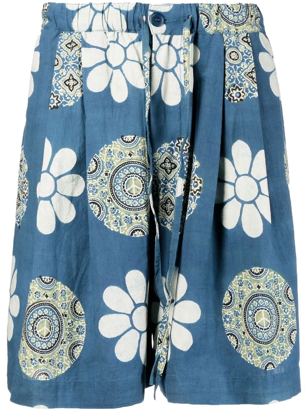 Bridge recycled cotton shorts - Blue