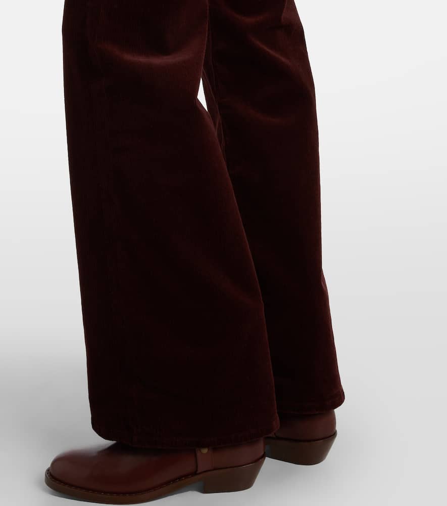 Kimberly cotton corduroy flared pants