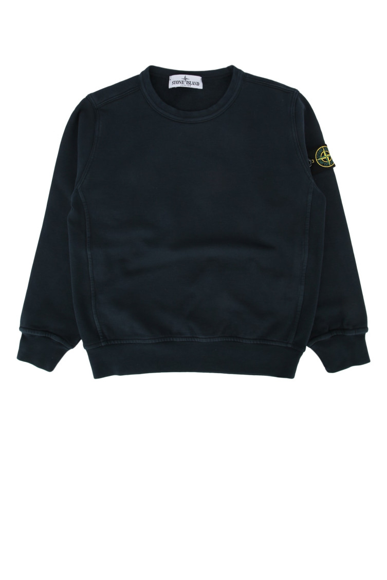 Kids Navy Blue Solid Sweatshirt
