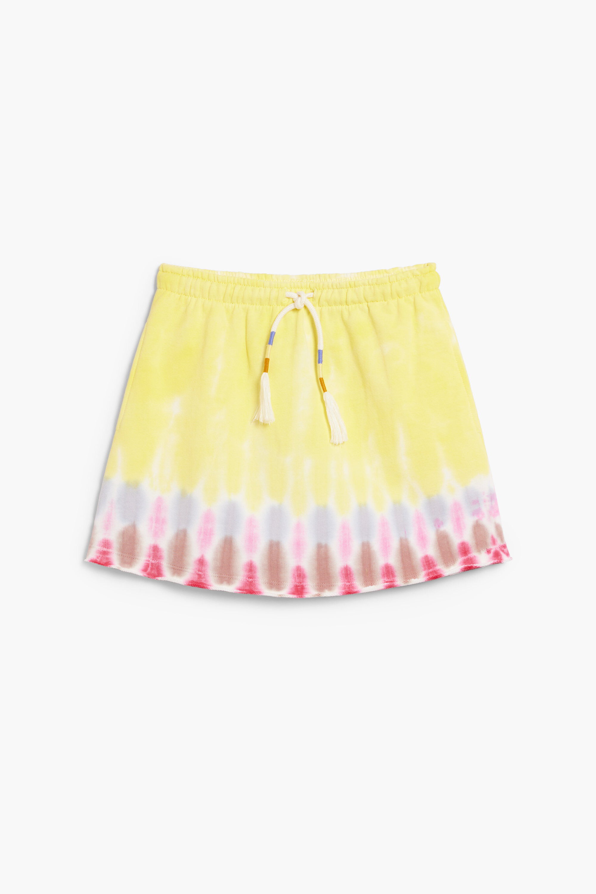 Tie-dye skirt with elastic
