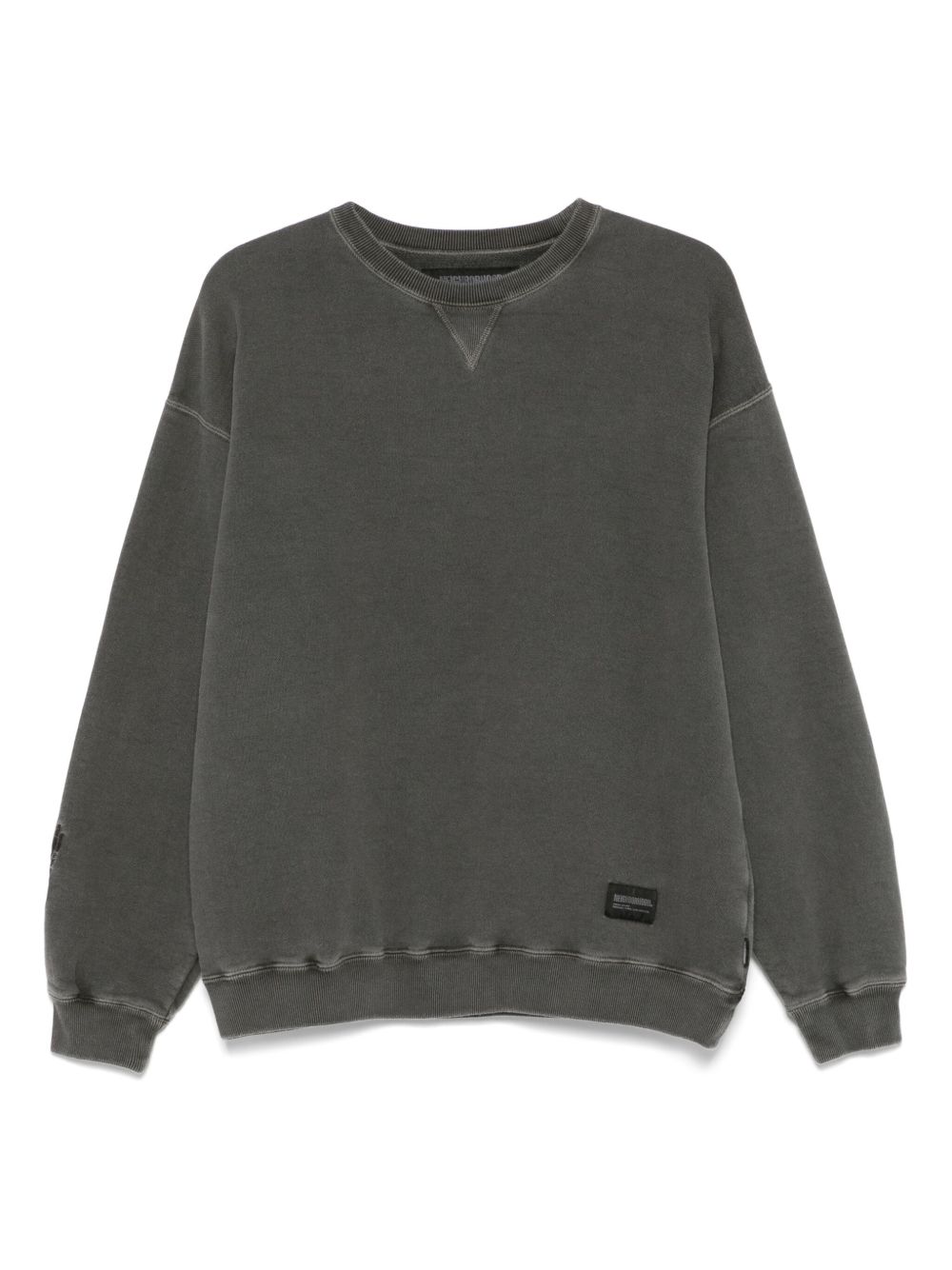 Neighborhood logo-patch sweatshirt - Black