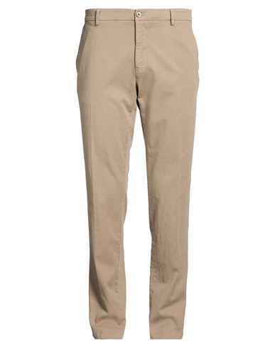 Man Pants Khaki Size 42 Cotton, Elastane
