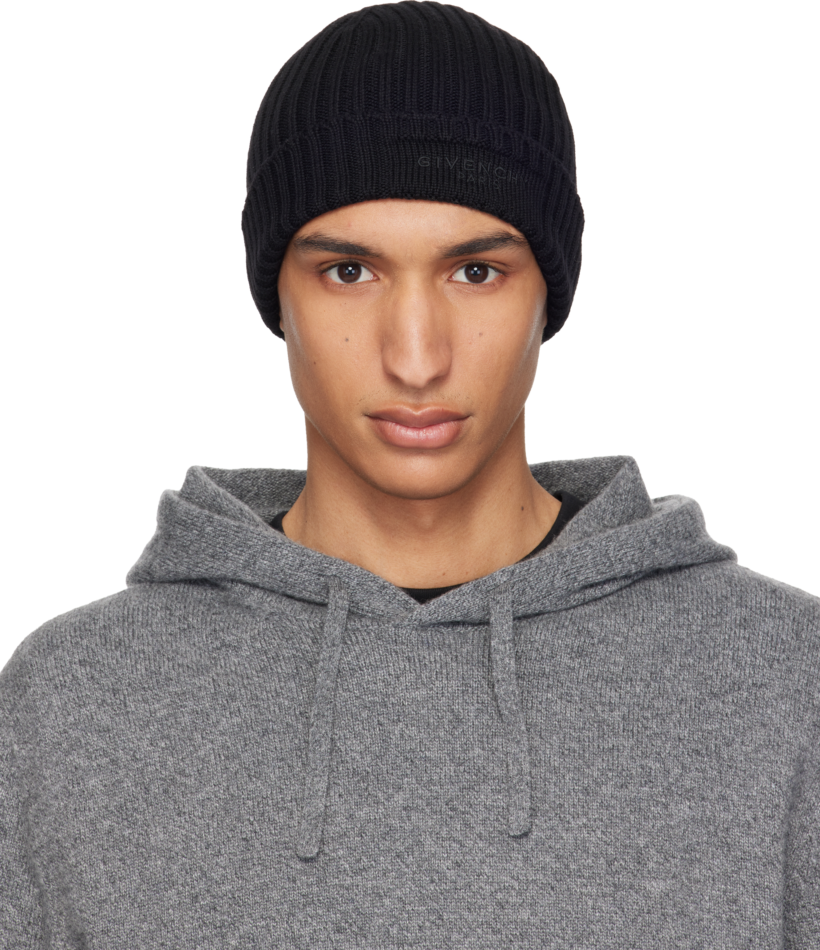 Black Wool Beanie