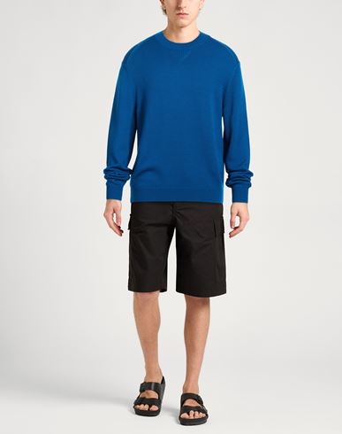 Man Sweater Blue Size XS Cotton, Acrylic, Virgin Wool
