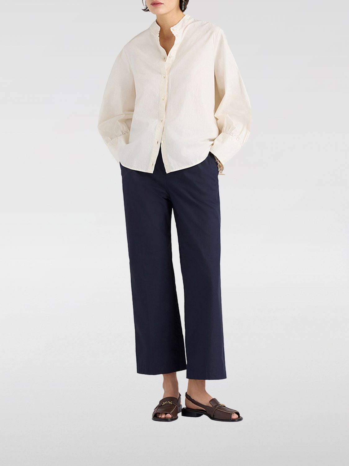 MOMONÌ Pants Woman color Navy