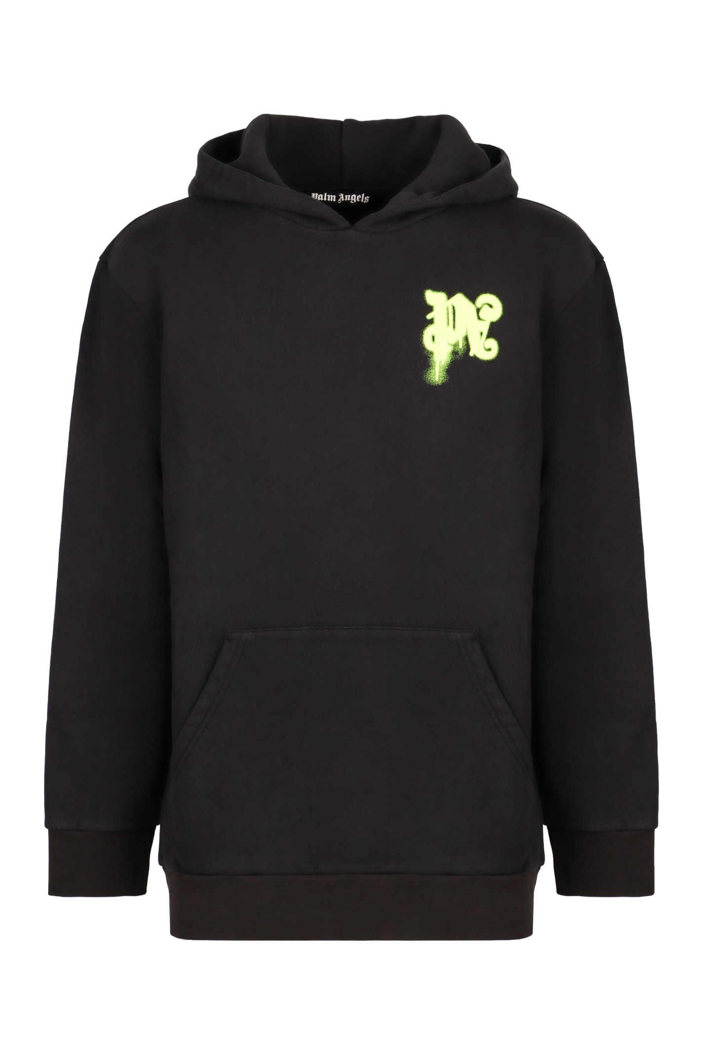 Thinking Pencil cotton hoodie - Black