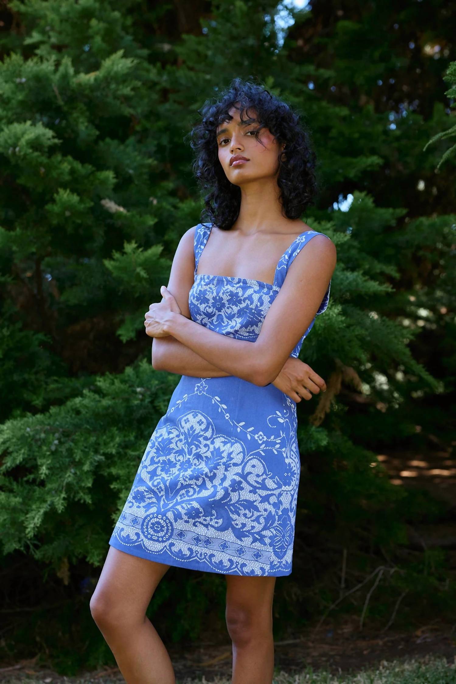 Mimi Mini Dress In Antique Royal